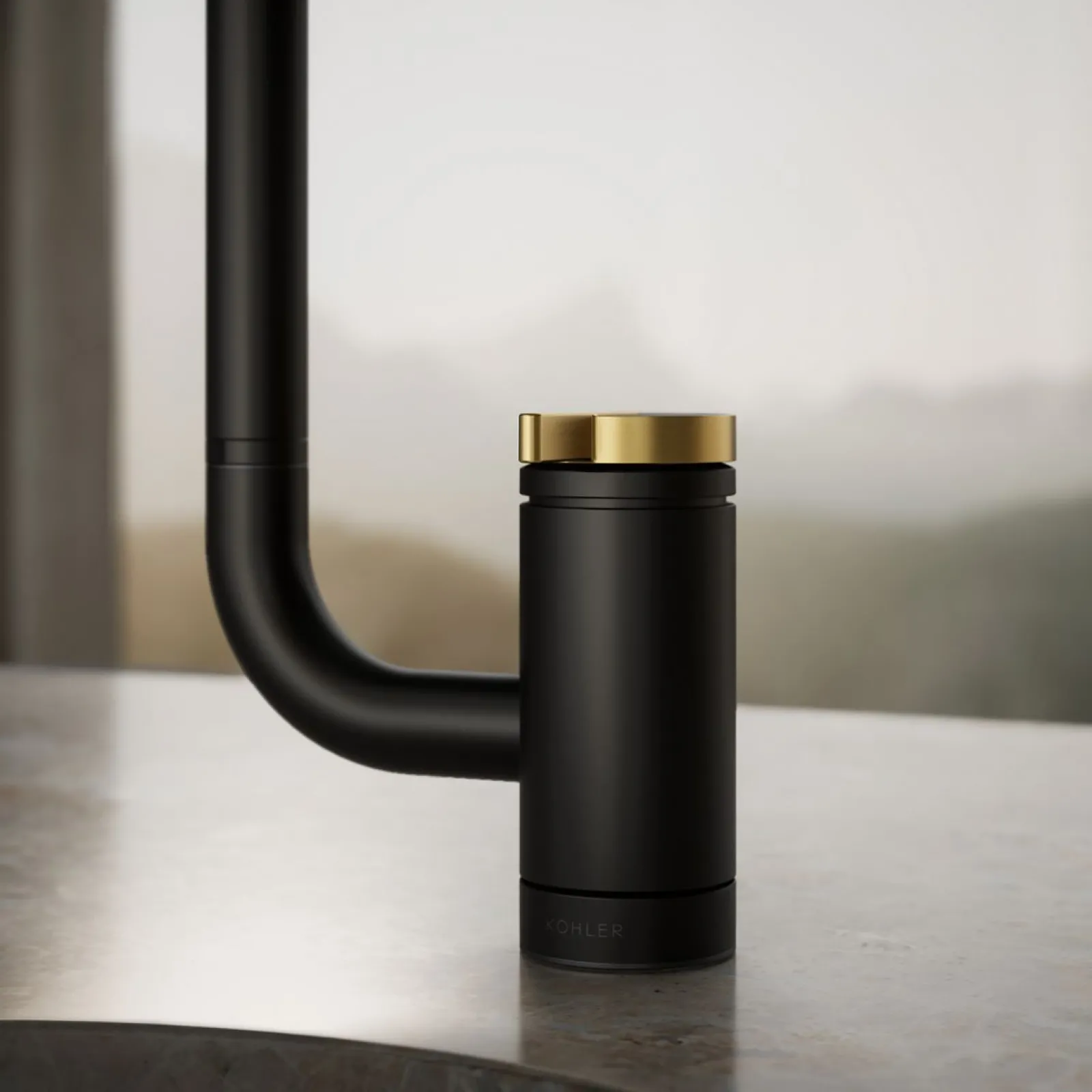 Single-handle bar sink faucet with two-function extended-reach spout^Kohler Clearance