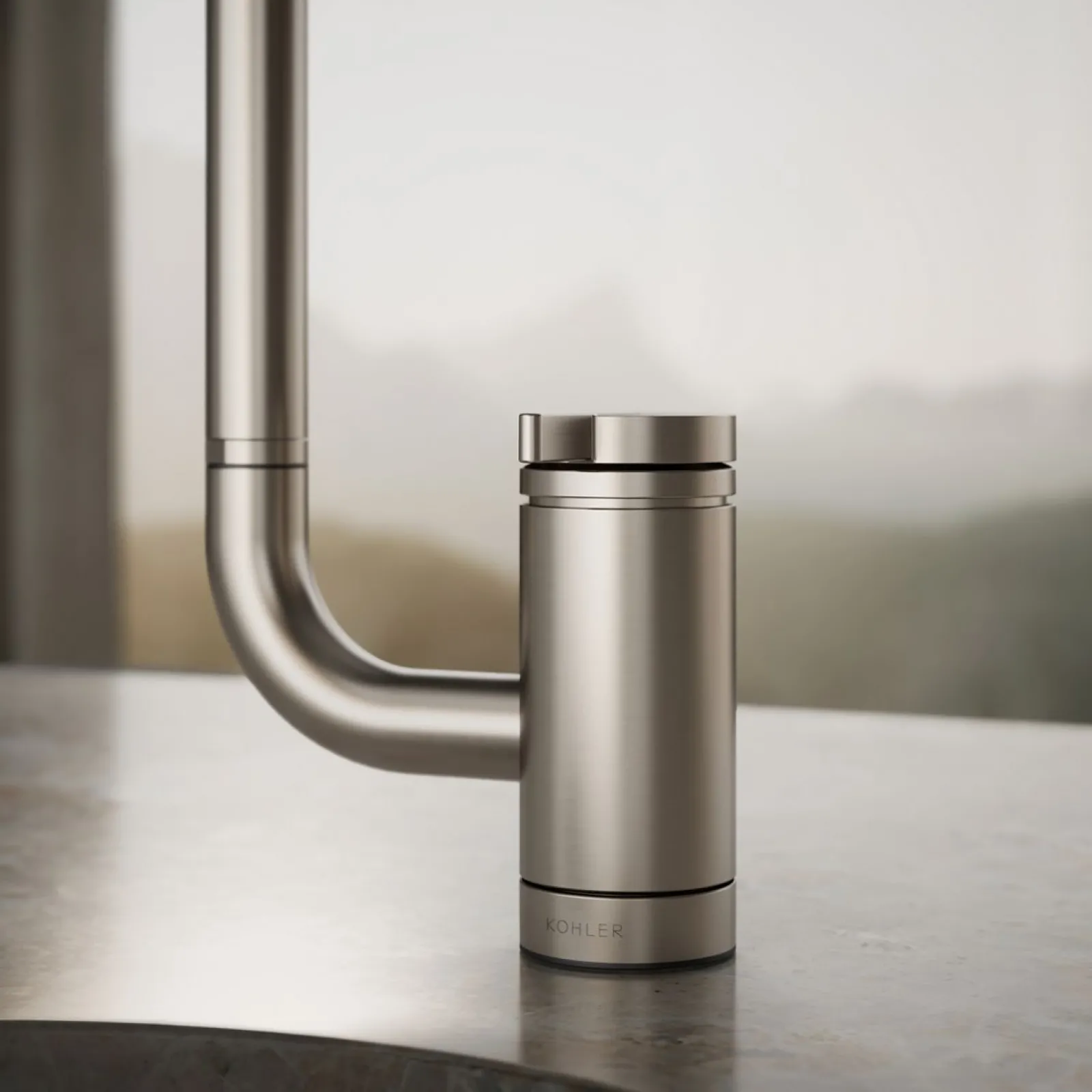 Single-handle bar sink faucet with two-function extended-reach spout^Kohler Clearance