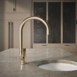 Single-handle bar sink faucet with two-function extended-reach spout^Kohler Clearance