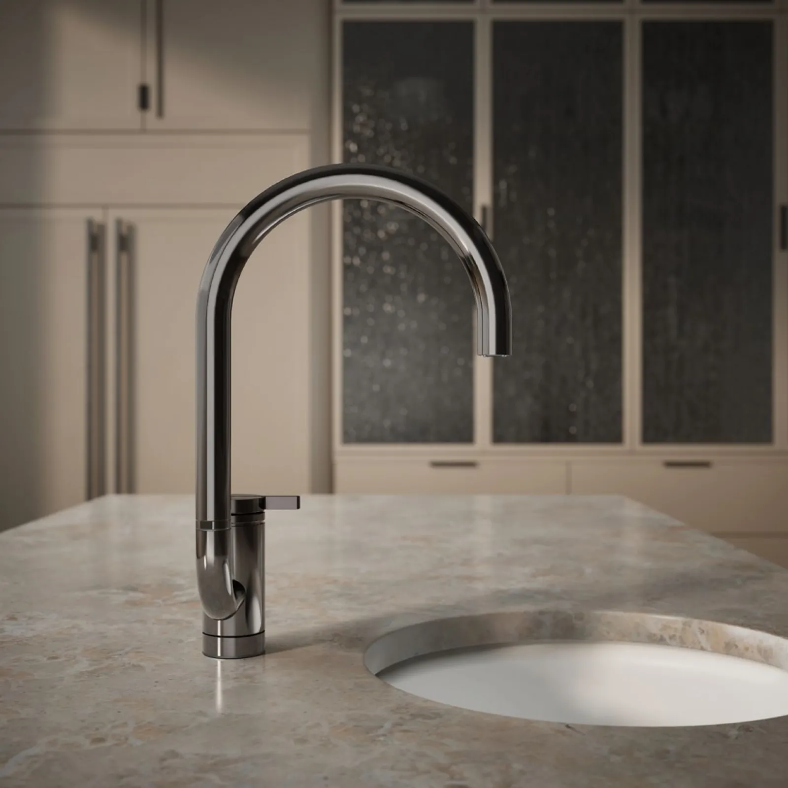 Single-handle bar sink faucet with two-function extended-reach spout^Kohler Clearance