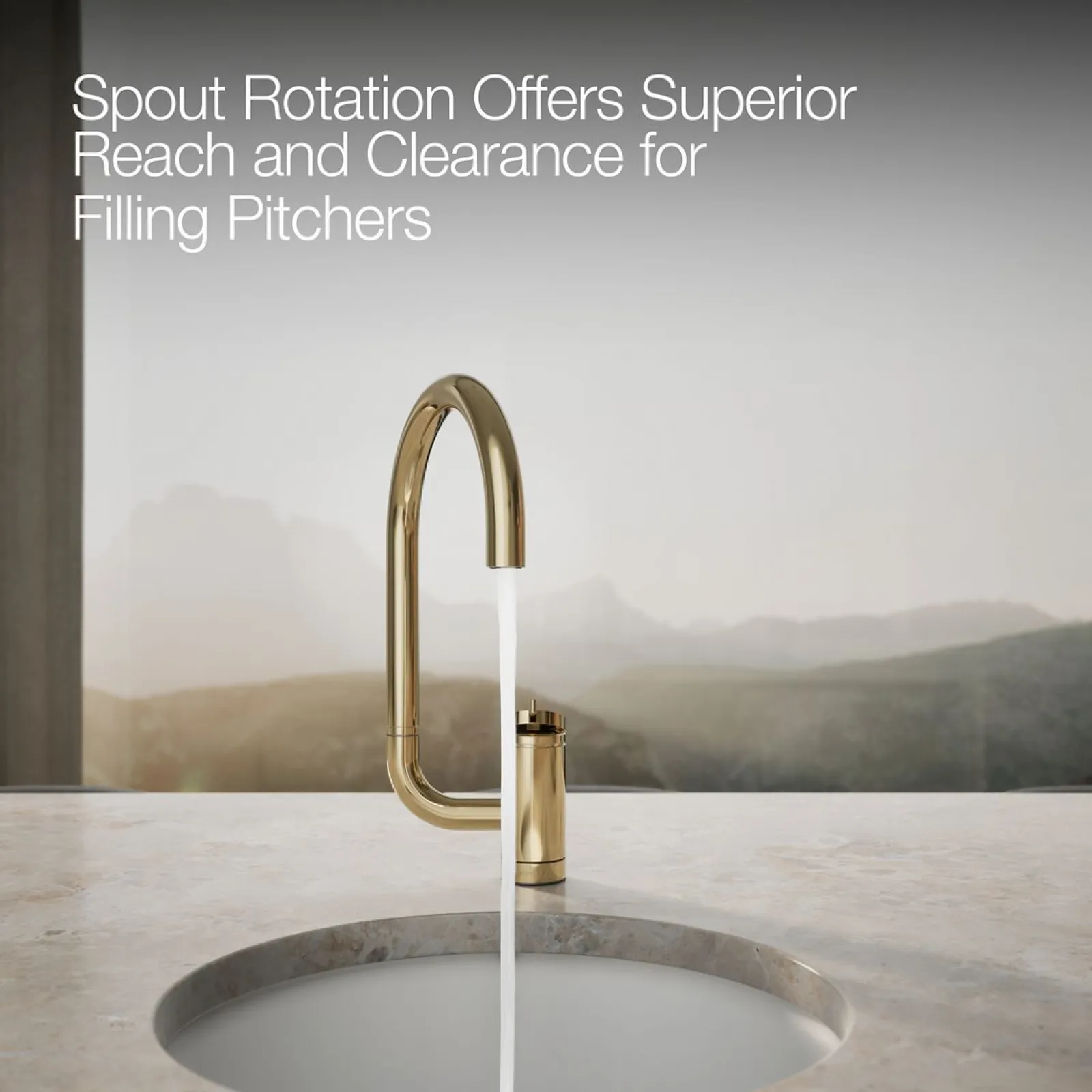 Single-handle bar sink faucet with two-function extended-reach spout^Kohler Clearance
