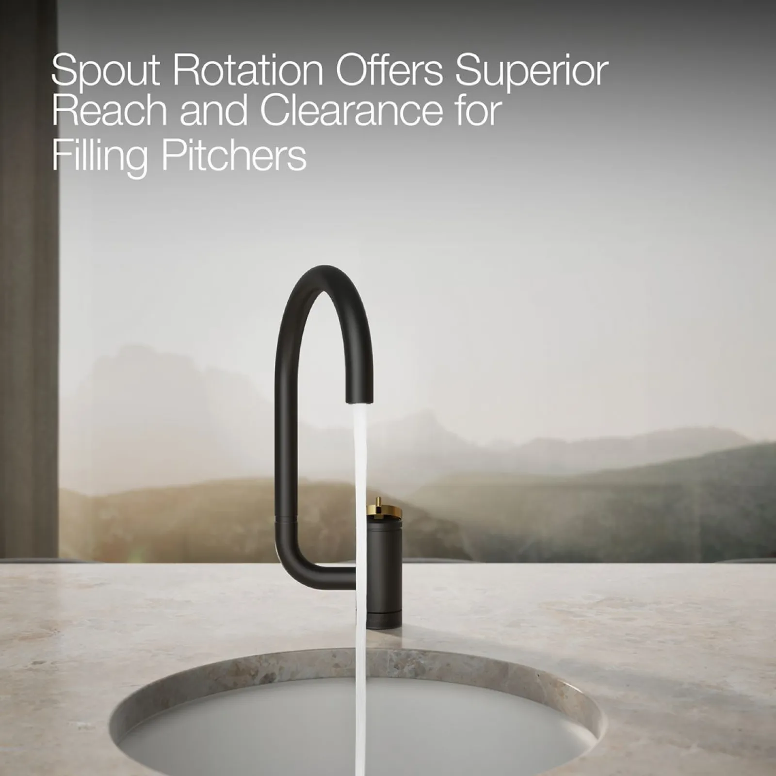 Single-handle bar sink faucet with two-function extended-reach spout^Kohler Clearance