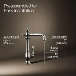 Single-handle bar sink faucet^Kohler