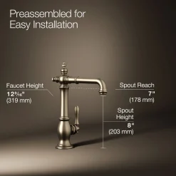 Single-handle bar sink faucet^Kohler