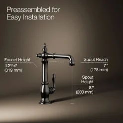 Single-handle bar sink faucet^Kohler