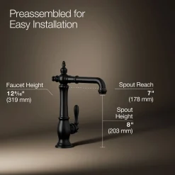 Single-handle bar sink faucet^Kohler