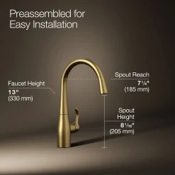 Single-handle bar sink faucet^Kohler Discount