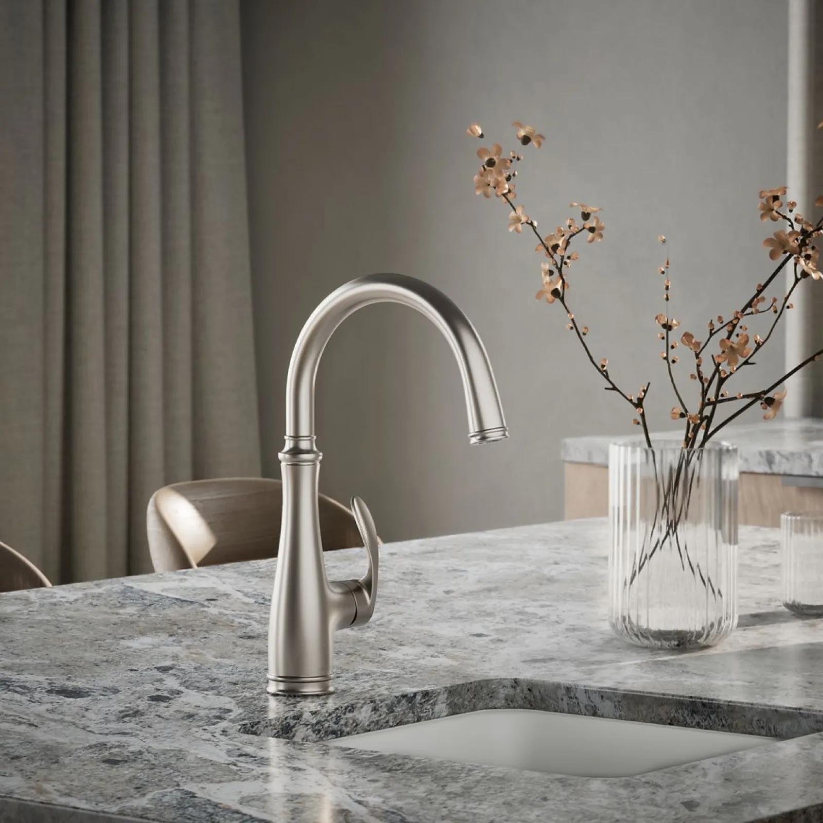 Single-handle bar sink faucet^Kohler New