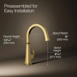 Single-handle bar sink faucet^Kohler Hot