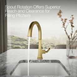Single-handle bar sink faucet^Kohler Hot
