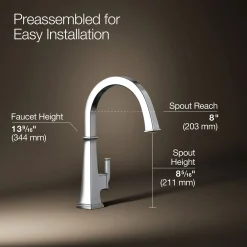 Single-handle bar sink faucet^Kohler Hot