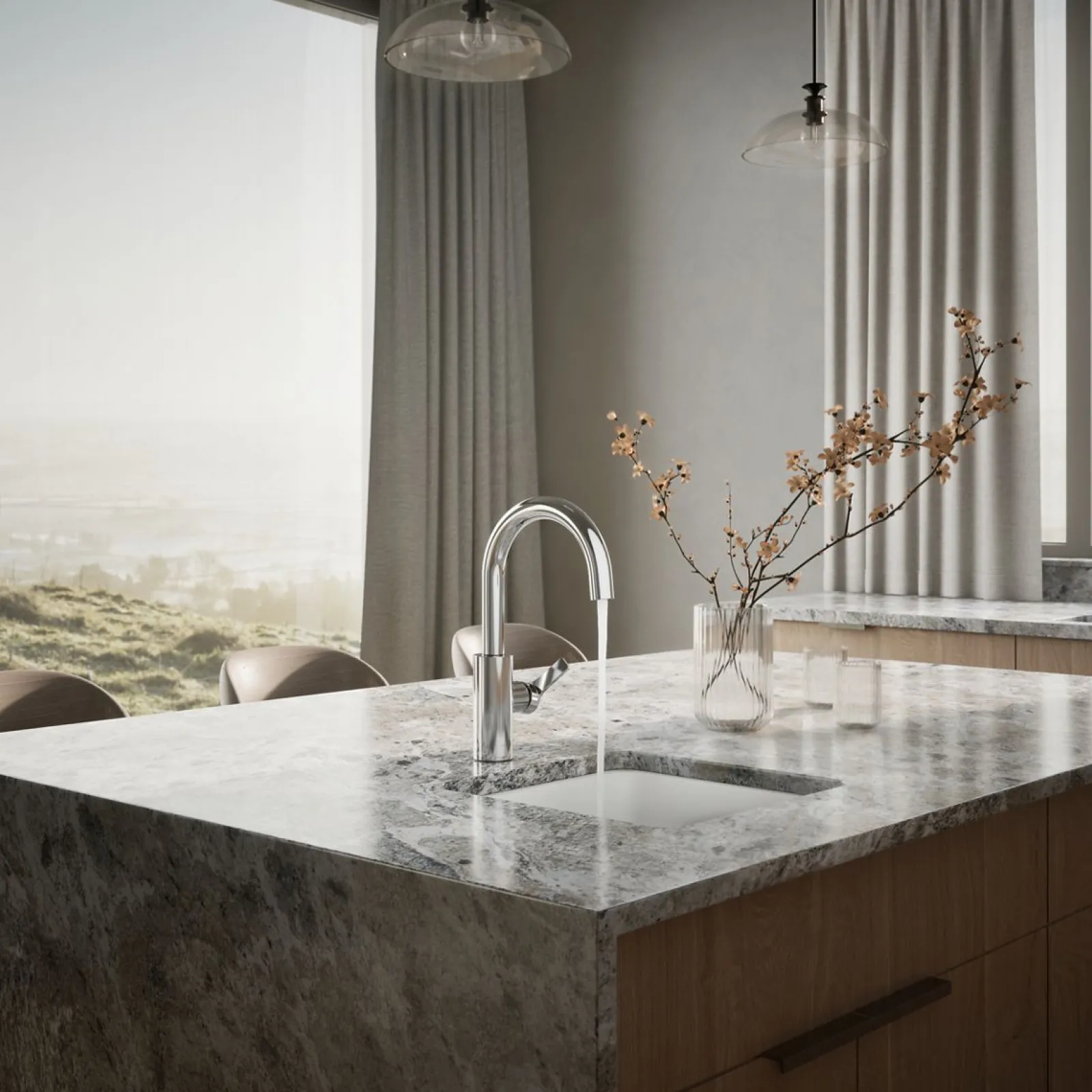 Single-handle bar sink faucet^Kohler Hot