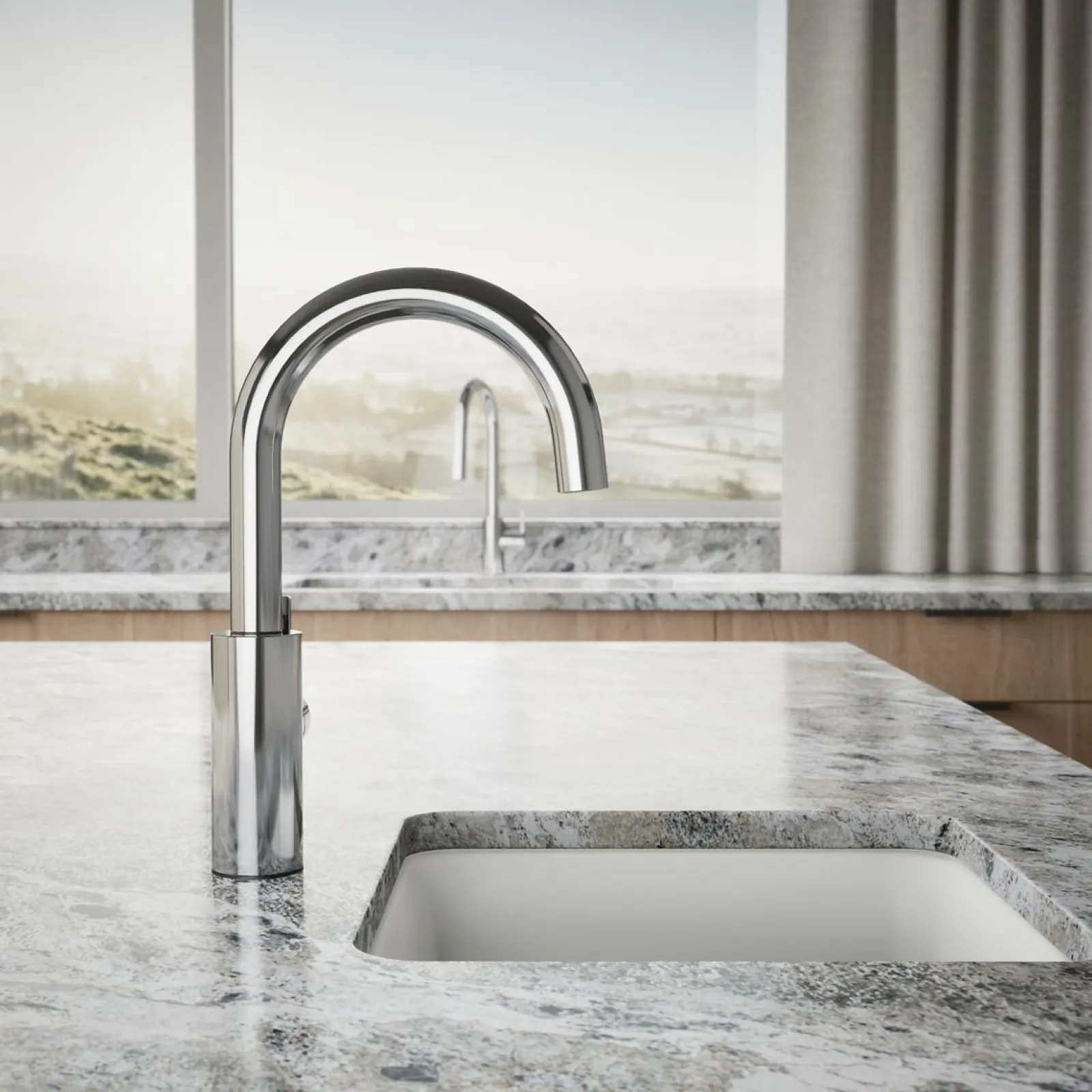Single-handle bar sink faucet^Kohler Hot