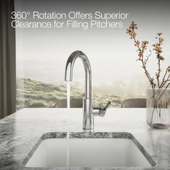 Single-handle bar sink faucet^Kohler Hot