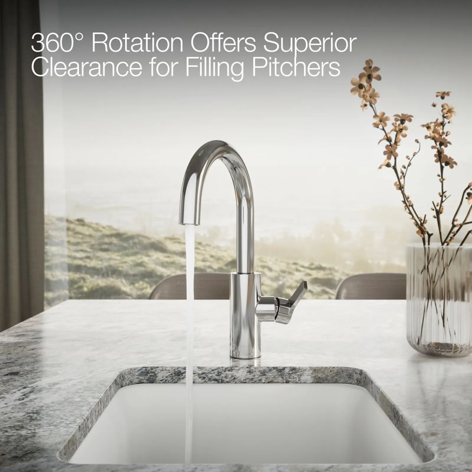 Single-handle bar sink faucet^Kohler Hot
