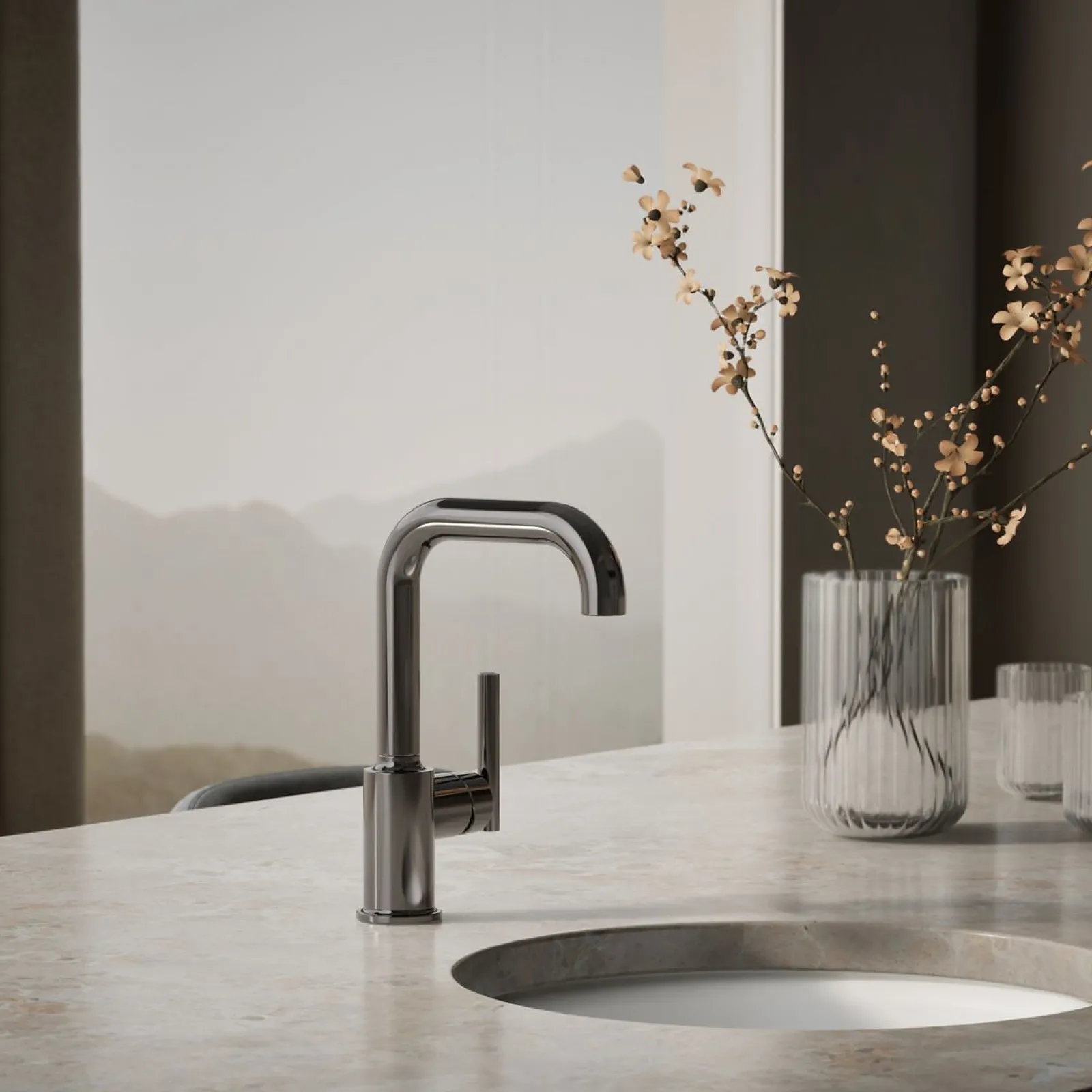 Single-handle bar sink faucet^Kohler
