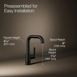 Single-handle bar sink faucet^Kohler