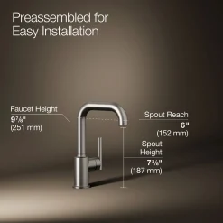 Single-handle bar sink faucet^Kohler