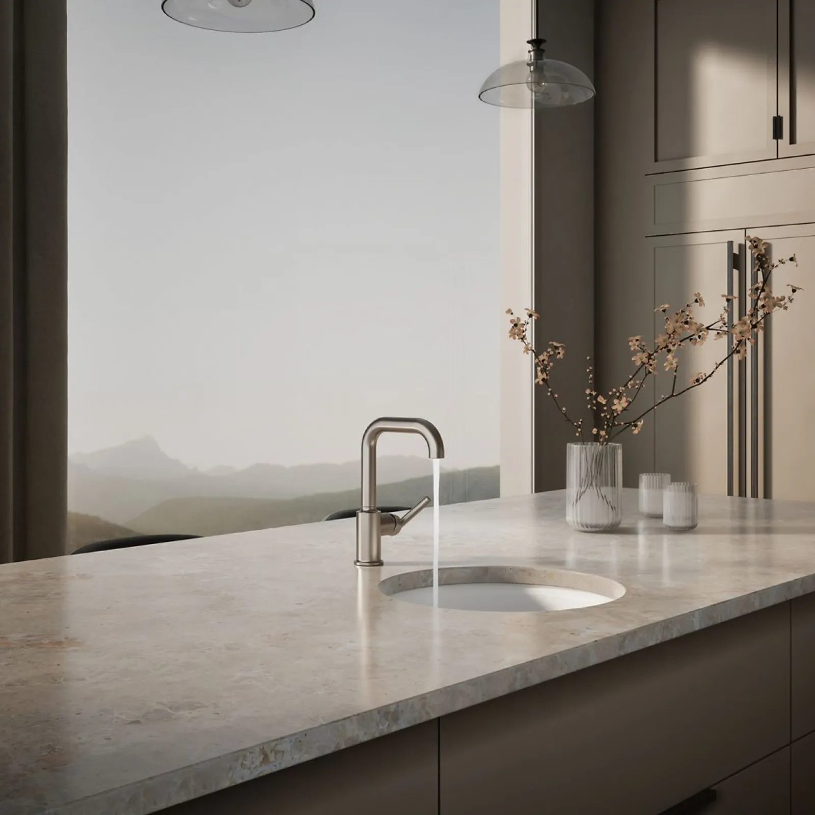 Single-handle bar sink faucet^Kohler