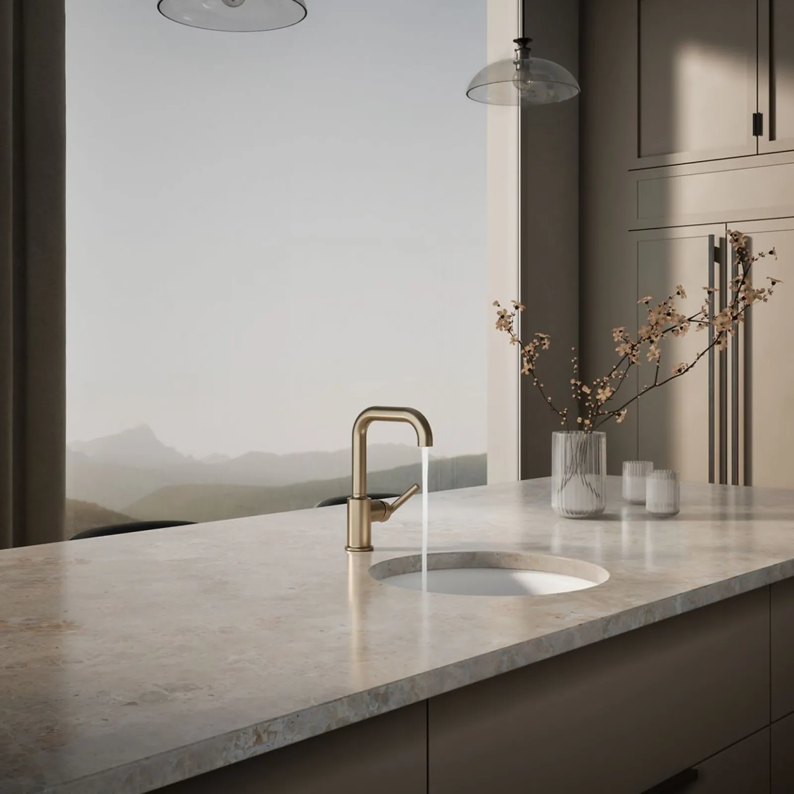 Single-handle bar sink faucet^Kohler