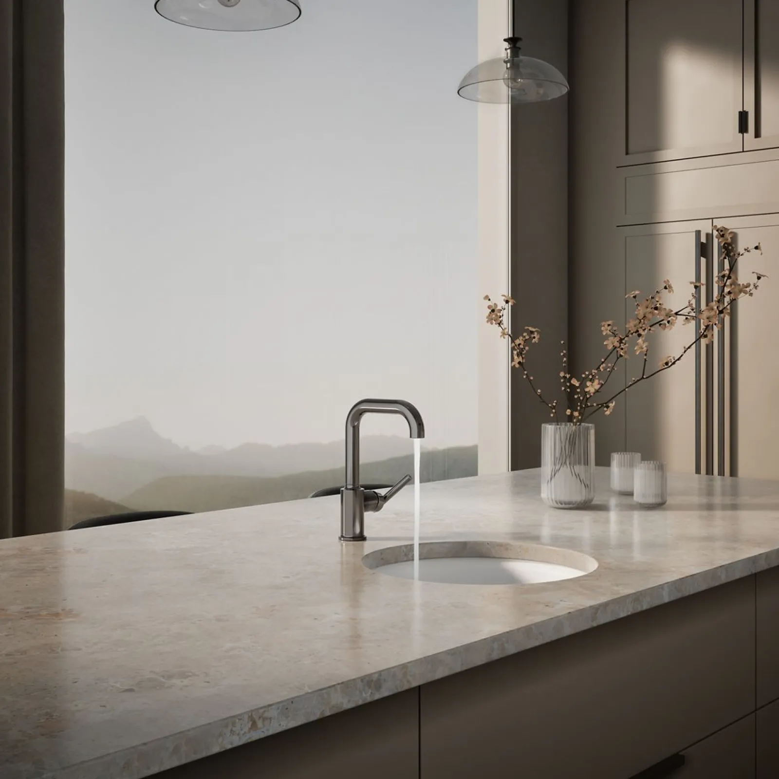 Single-handle bar sink faucet^Kohler