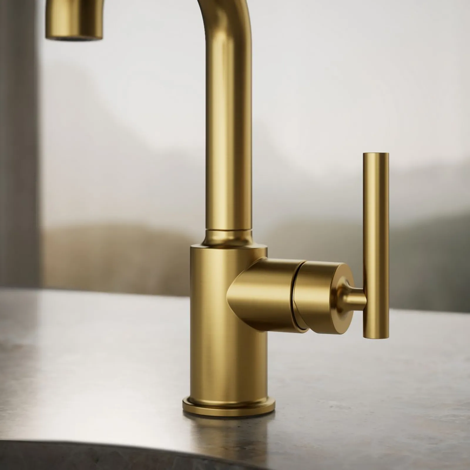 Single-handle bar sink faucet^Kohler