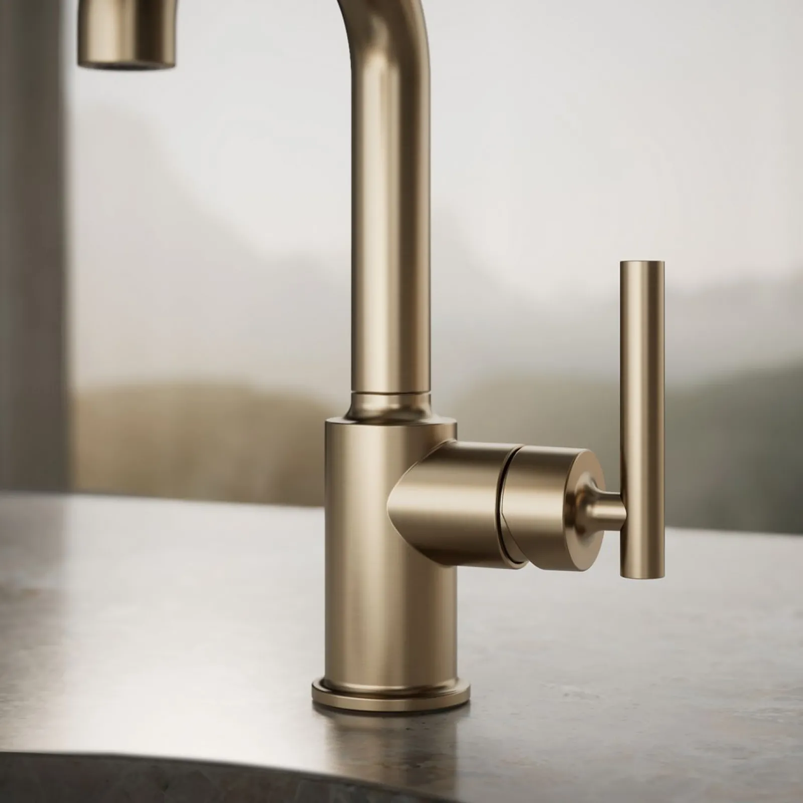 Single-handle bar sink faucet^Kohler