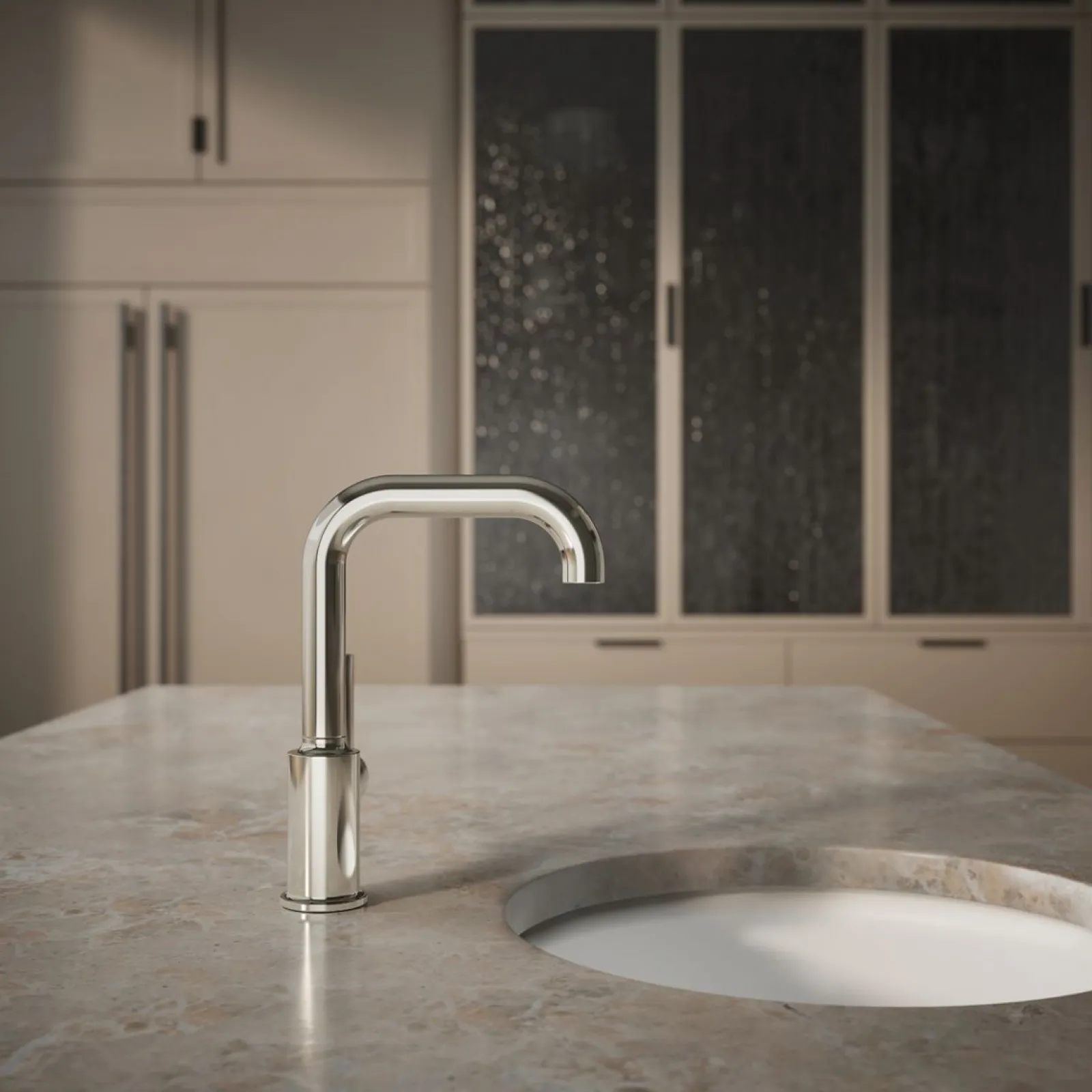 Single-handle bar sink faucet^Kohler
