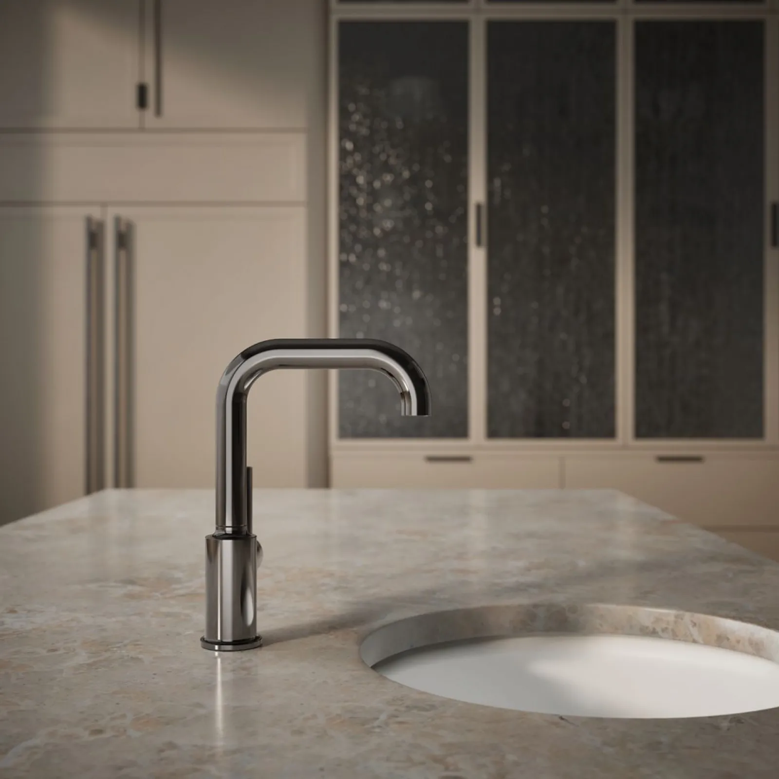 Single-handle bar sink faucet^Kohler