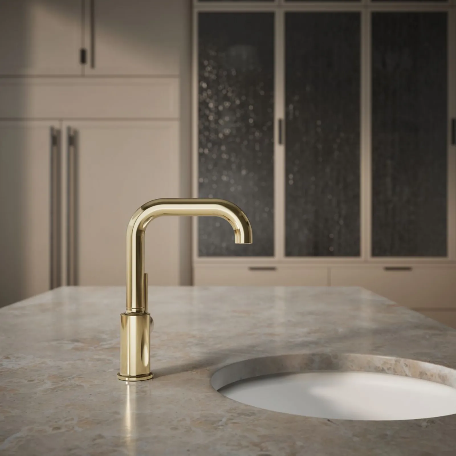 Single-handle bar sink faucet^Kohler