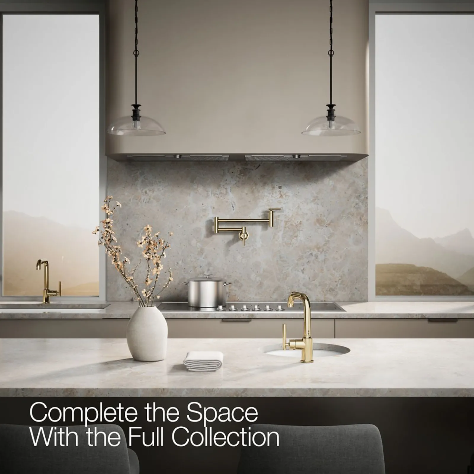 Single-handle bar sink faucet^Kohler