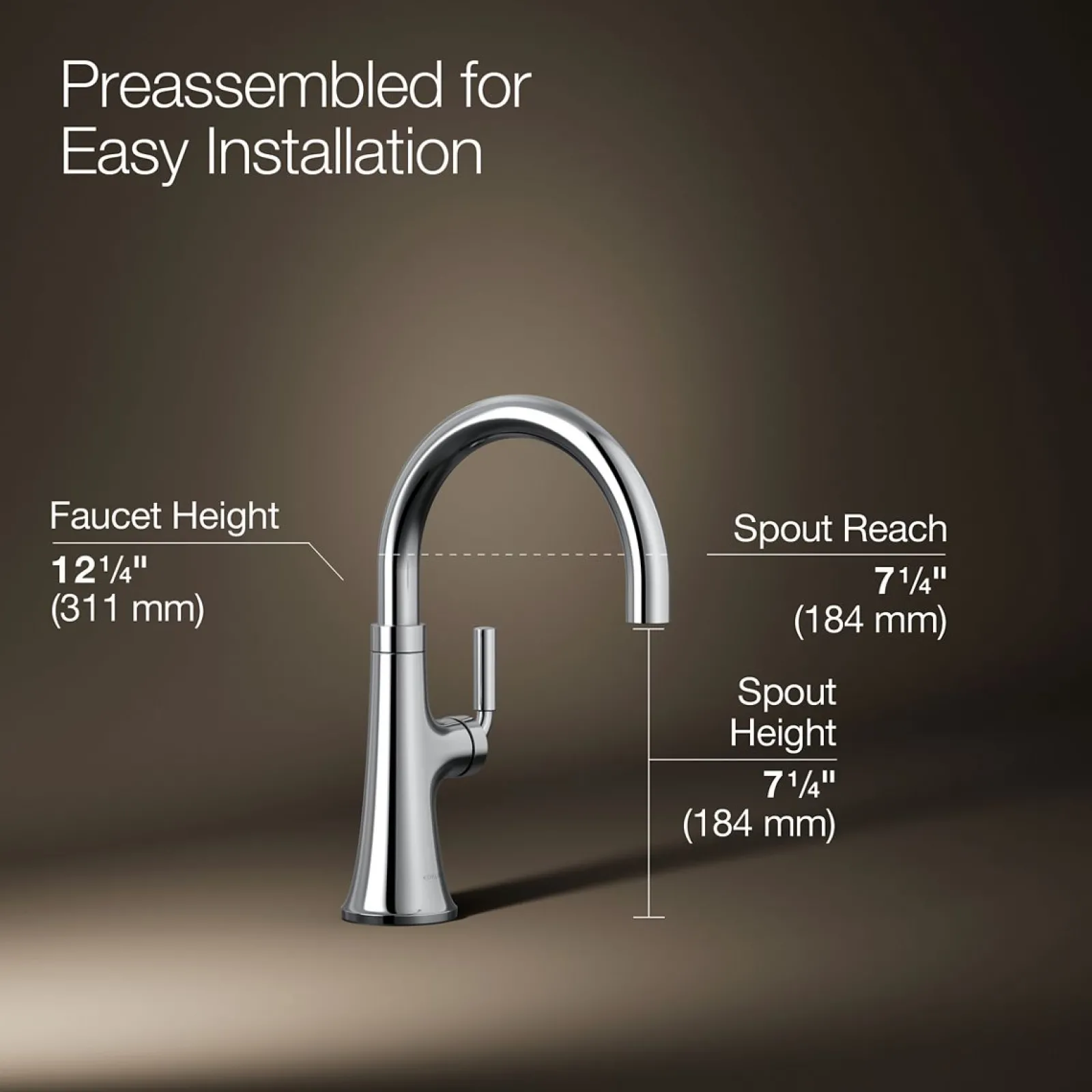 Single-handle bar sink faucet^Kohler Best