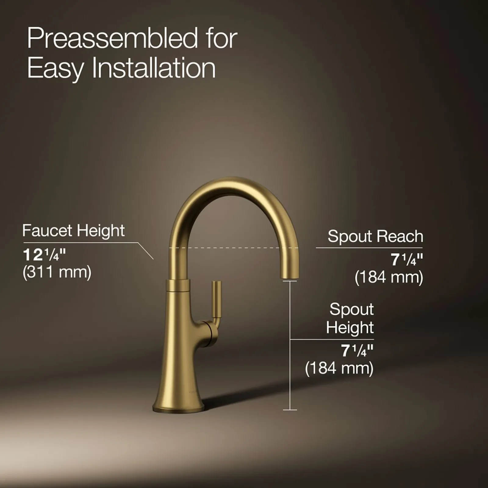 Single-handle bar sink faucet^Kohler Best