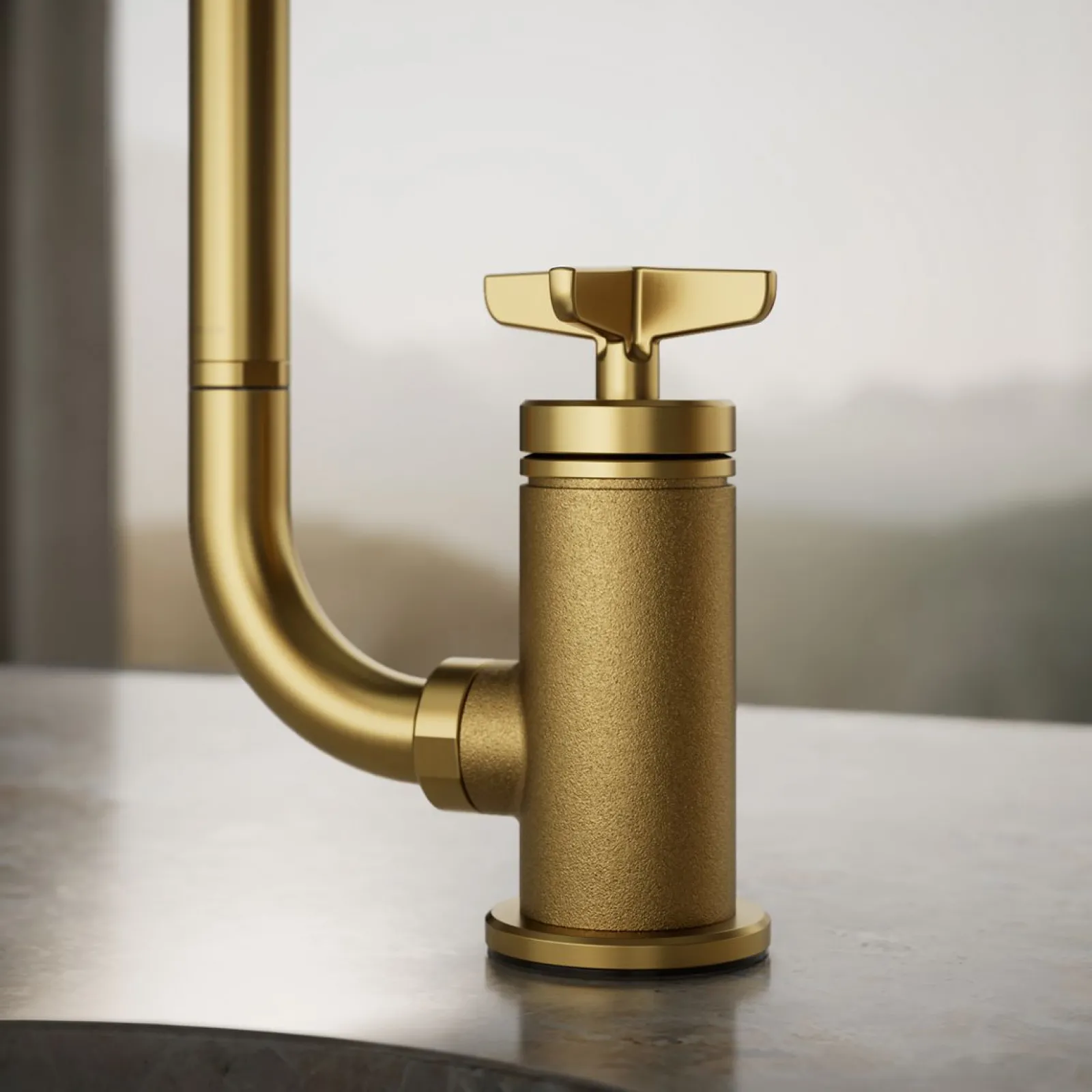 Single-handle bar sink faucet with two-function extended-reach spout and side sprayer^Kohler Outlet
