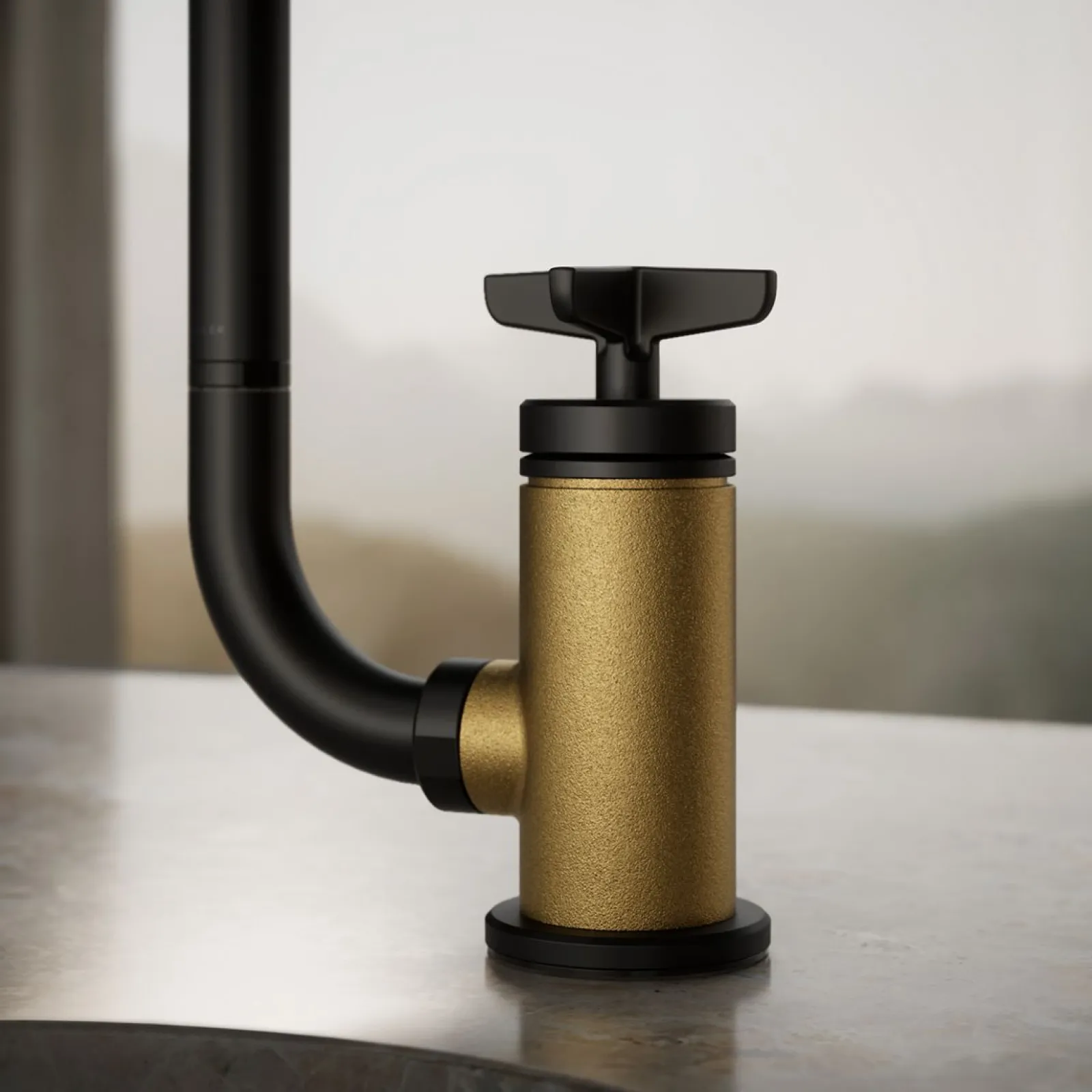 Single-handle bar sink faucet with two-function extended-reach spout and side sprayer^Kohler Outlet