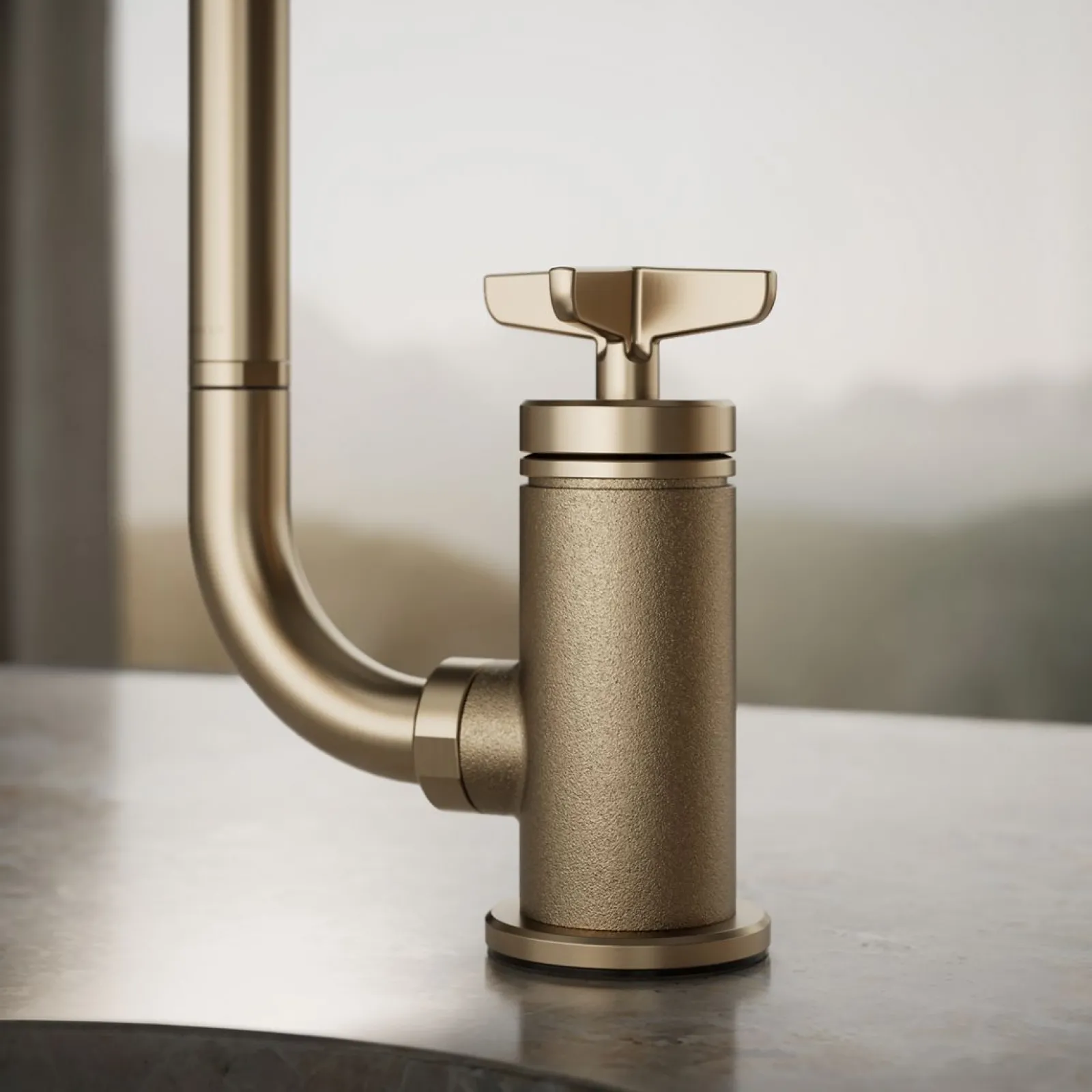 Single-handle bar sink faucet with two-function extended-reach spout and side sprayer^Kohler Outlet
