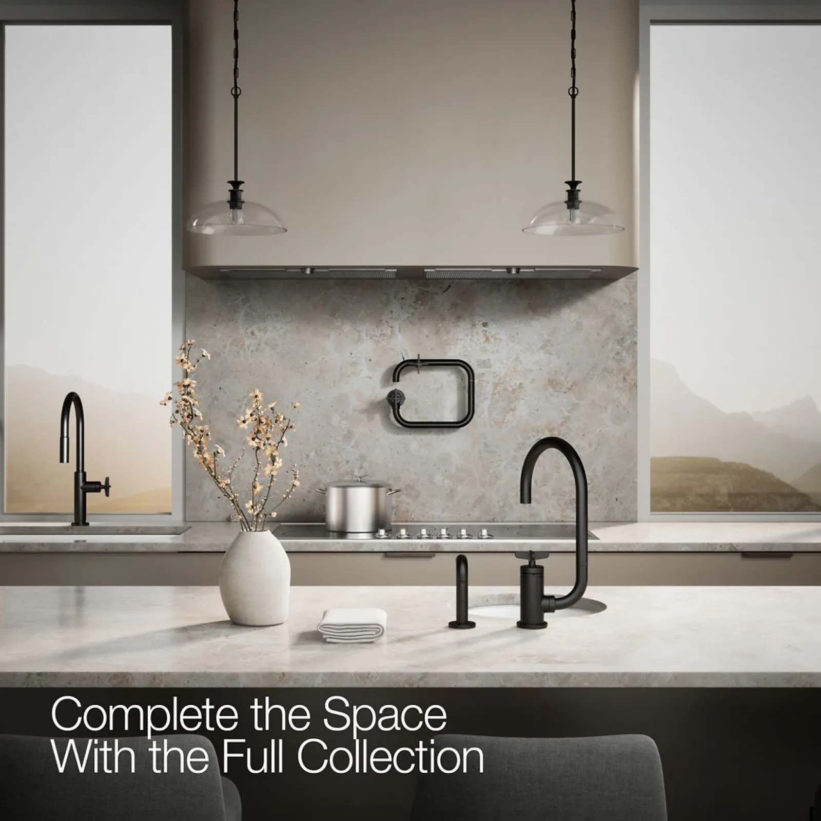 Single-handle bar sink faucet with two-function extended-reach spout and side sprayer^Kohler Outlet