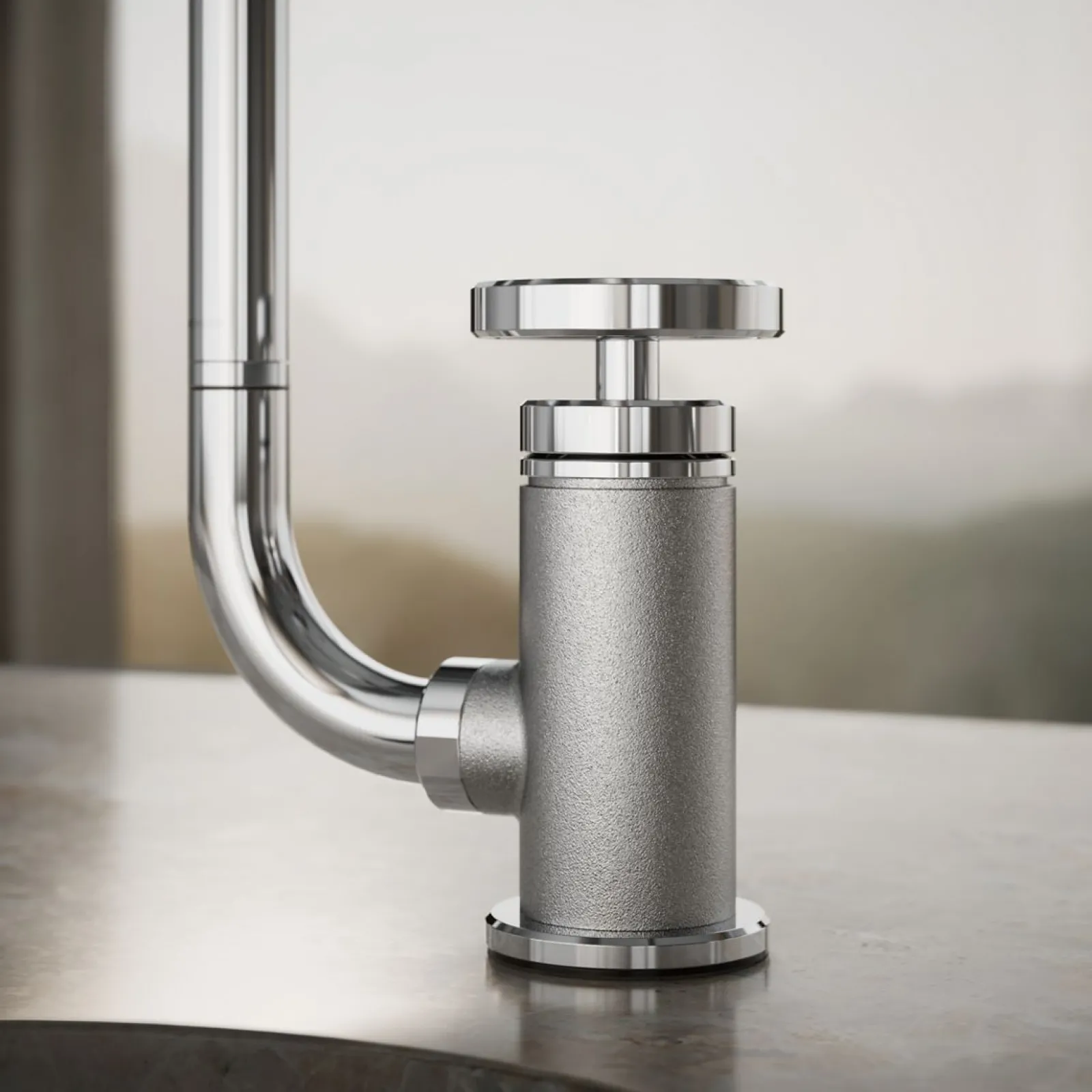 Single-handle bar sink faucet with two-function extended-reach spout and side sprayer^Kohler Online