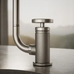 Single-handle bar sink faucet with two-function extended-reach spout and side sprayer^Kohler Online