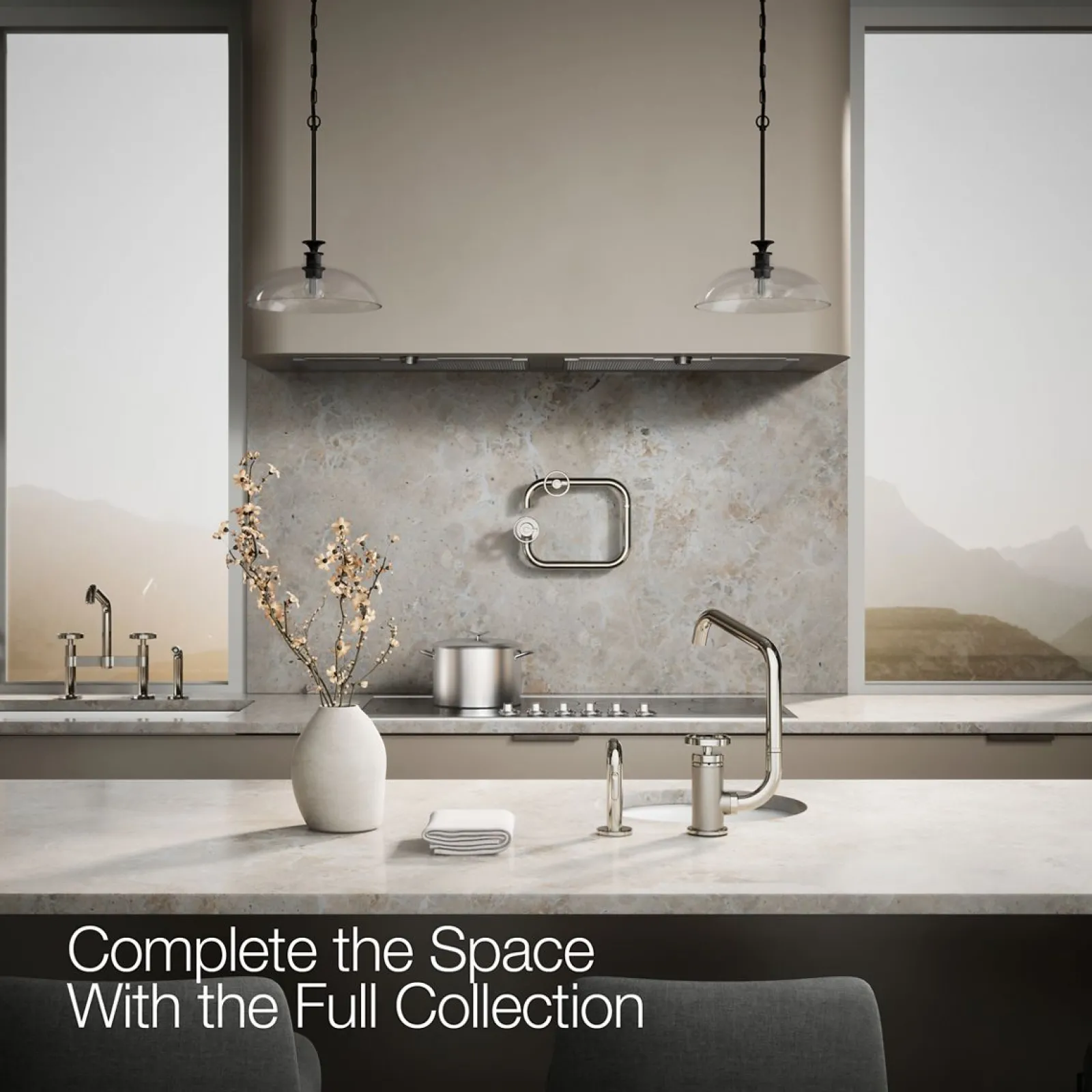 Single-handle bar sink faucet with two-function extended-reach spout and side sprayer^Kohler Online