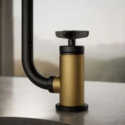 Single-handle bar sink faucet with two-function extended-reach spout and side sprayer^Kohler Online