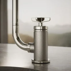 Single-handle bar sink faucet with two-function extended-reach spout and side sprayer^Kohler Online