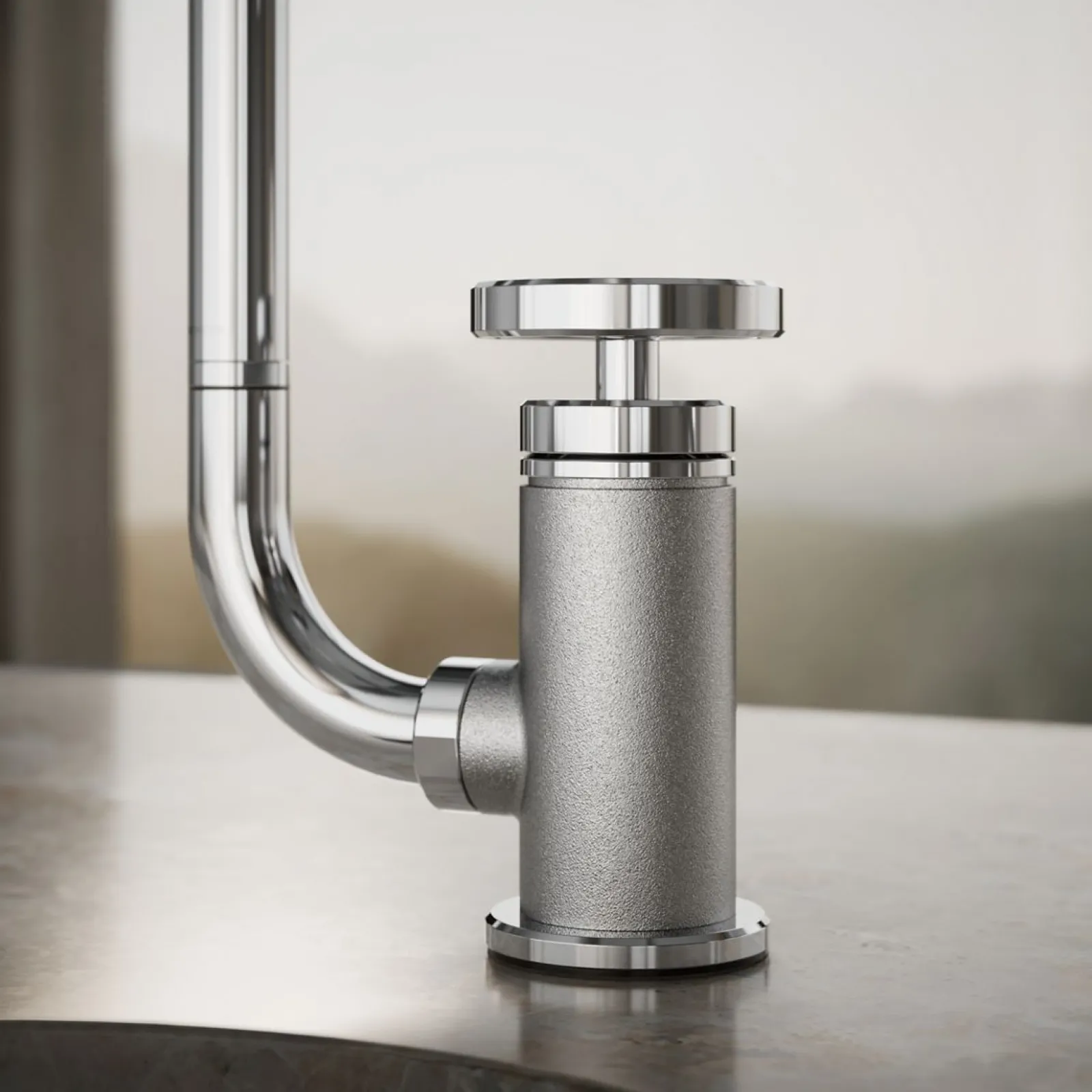 Single-handle bar sink faucet with two-function extended-reach spout and side sprayer^Kohler Online