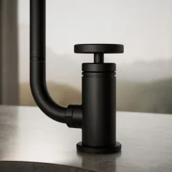 Single-handle bar sink faucet with two-function extended-reach spout and side sprayer^Kohler Online