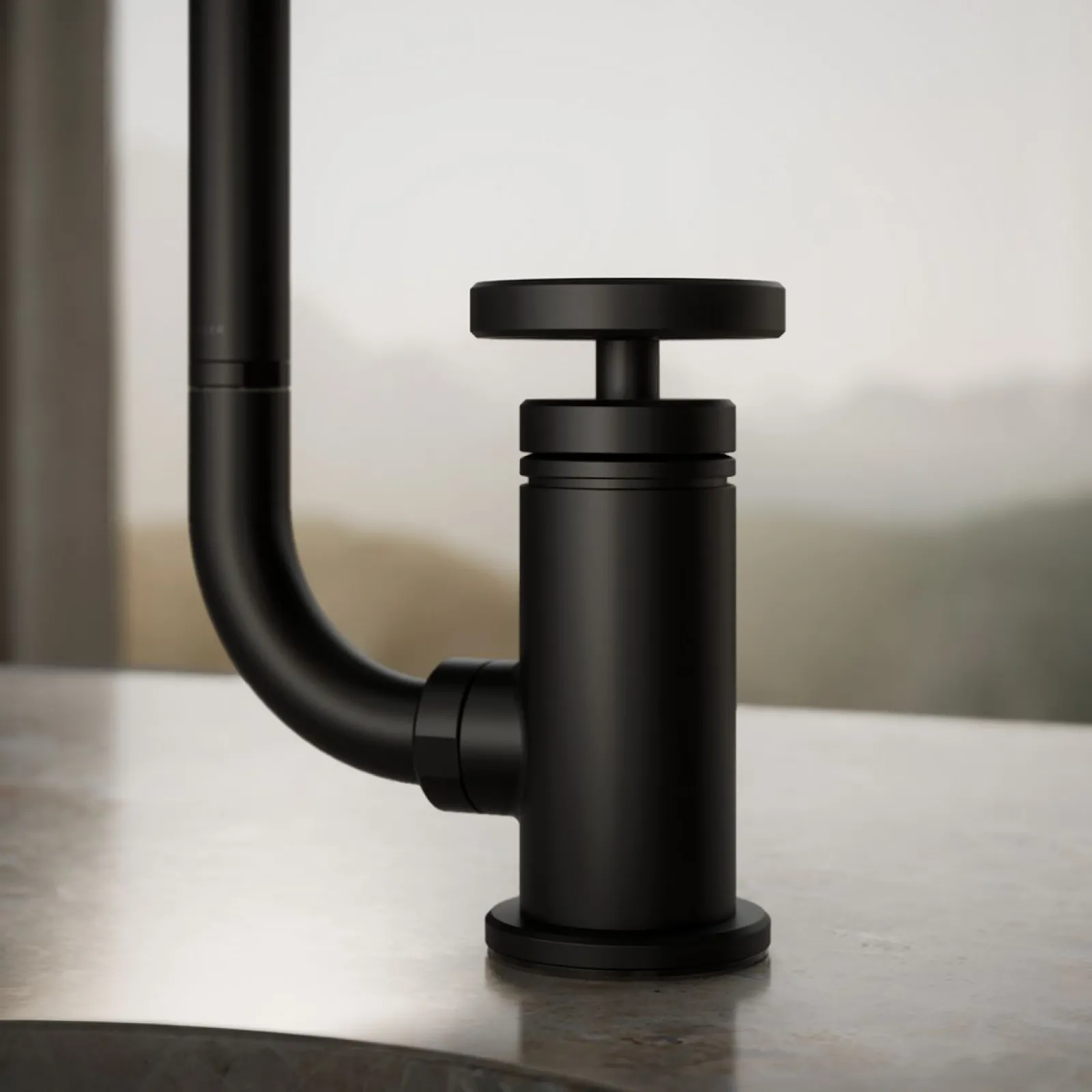 Single-handle bar sink faucet with two-function extended-reach spout and side sprayer^Kohler Online