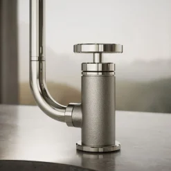 Single-handle bar sink faucet with two-function extended-reach spout and side sprayer^Kohler Online