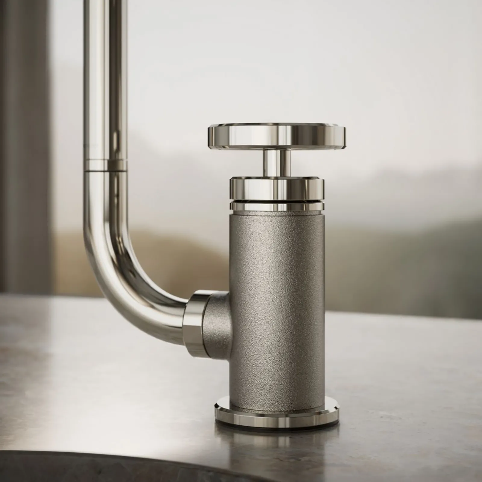 Single-handle bar sink faucet with two-function extended-reach spout and side sprayer^Kohler Online