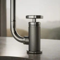 Single-handle bar sink faucet with two-function extended-reach spout and side sprayer^Kohler Online
