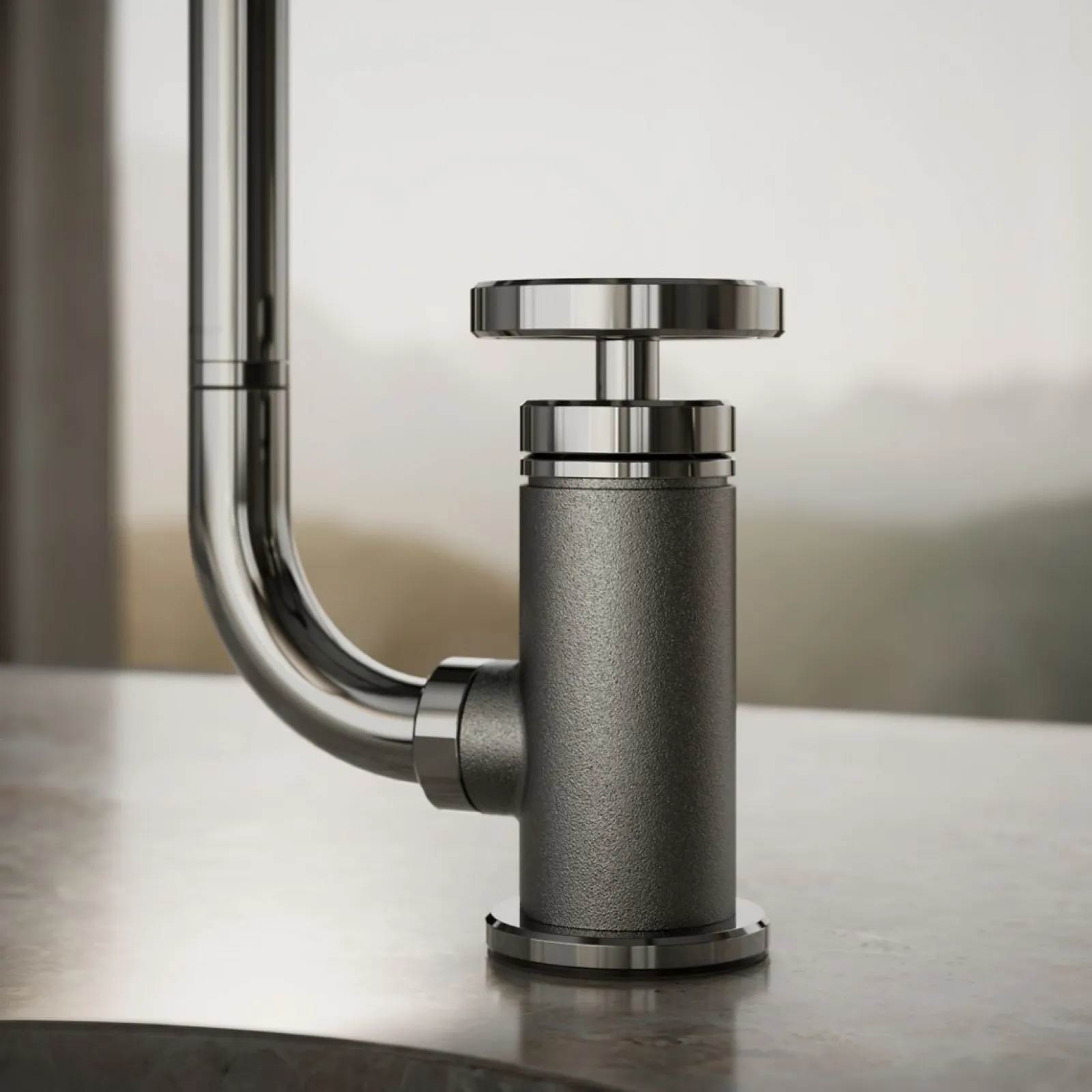 Single-handle bar sink faucet with two-function extended-reach spout and side sprayer^Kohler Online