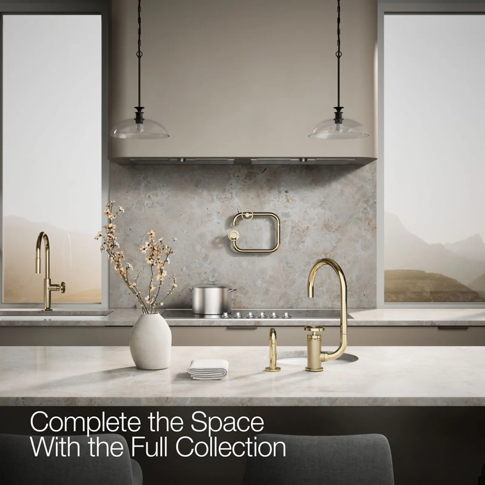 Single-handle bar sink faucet with two-function extended-reach spout and side sprayer^Kohler Online